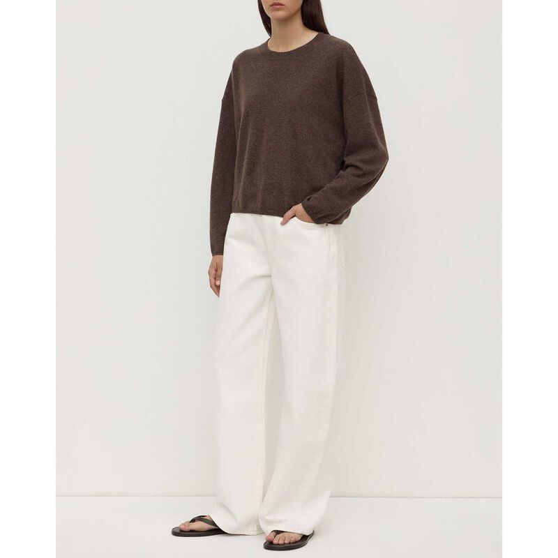 Assembly Label Odelle Cashmere Knit Ganache Marle image number 3